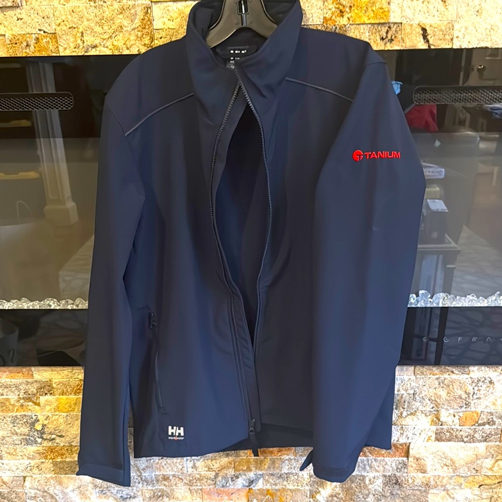 Helly Hansen Navy Softshell Full Zip Jacket Men ‘… - image 1